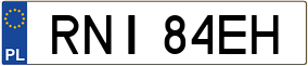 Trailer License Plate